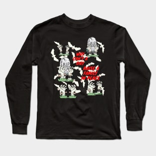 Why Can't a Guy Raise a Family in Peace: The necromancer's struggle Long Sleeve T-Shirt